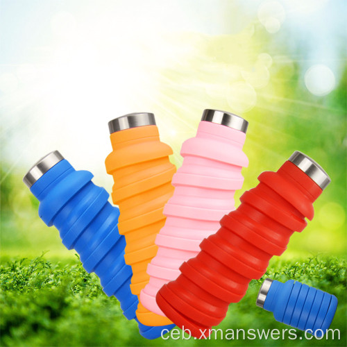 Custom Eco-friendly silicone folding water cup para sa pagbiyahe